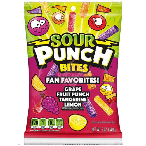 Sour Punch Fan Favorites Bites Peg 142g