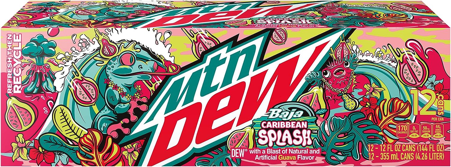 Mtn Dew Soda, Baja Caribbean