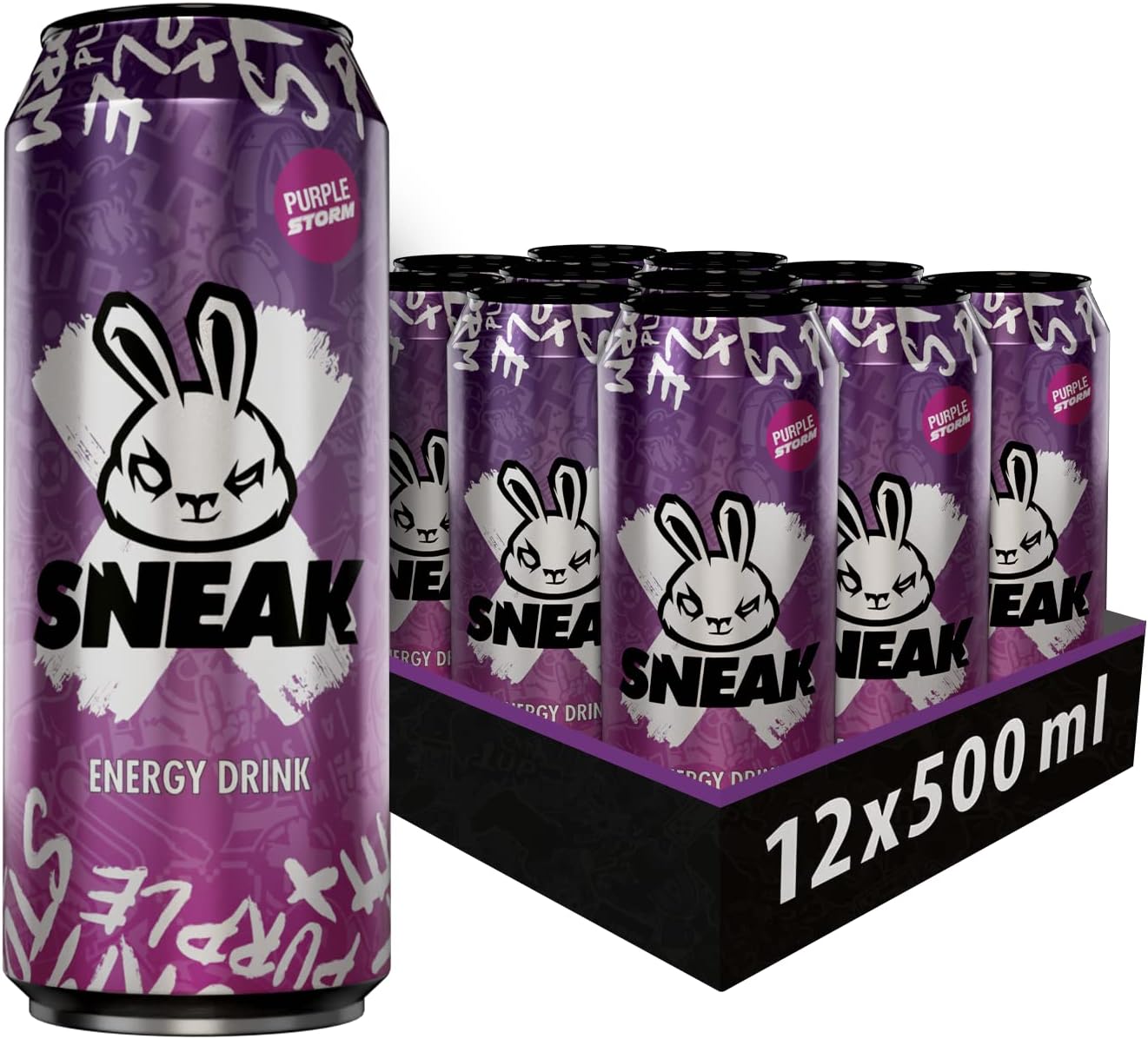 Sneak Energy Purple Storm Cans 500ml